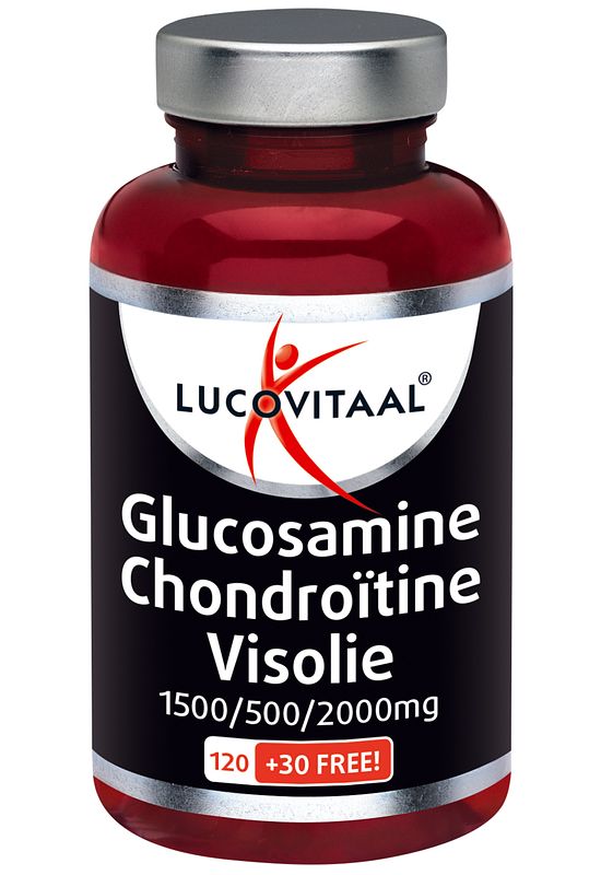 Foto van Lucovitaal glucosamine chondroïtine visolie capsules