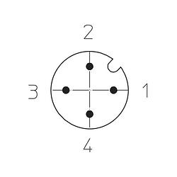Foto van Lutronic 1086 sensor/actuator connector, geassembleerd m12 aantal polen: 4 stekker, recht 5.00 m 1 stuk(s)
