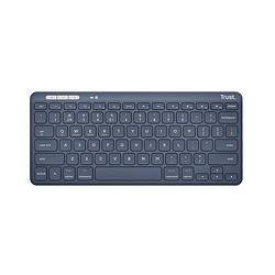 Foto van Trust lycra compact draadloos toetsenbord toetsenbord blauw