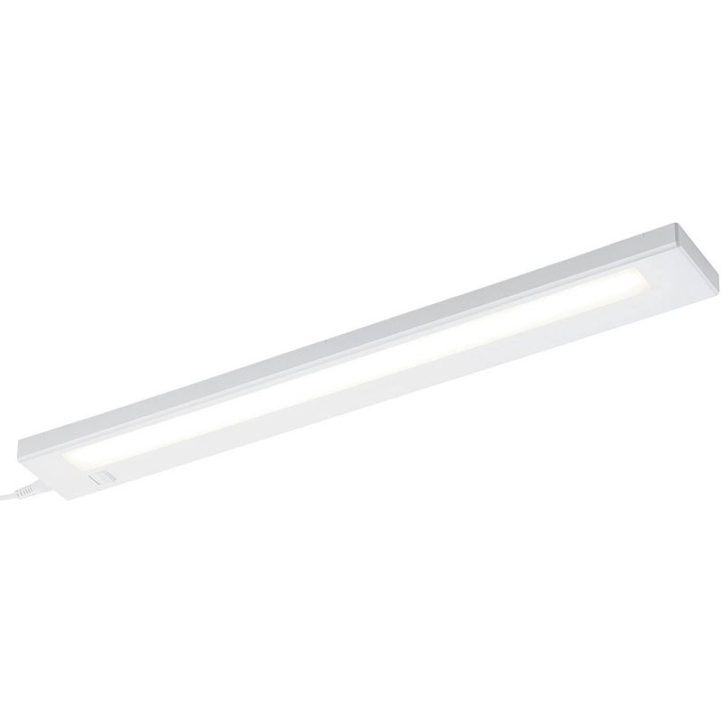 Foto van Led keukenkast verlichting - trion alyna - 7w - koppelbaar - warm wit 3000k - rechthoek - mat wit