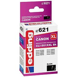 Foto van Edding cartridge vervangt canon cli-581xxlbk compatibel zwart edd-621 18-621