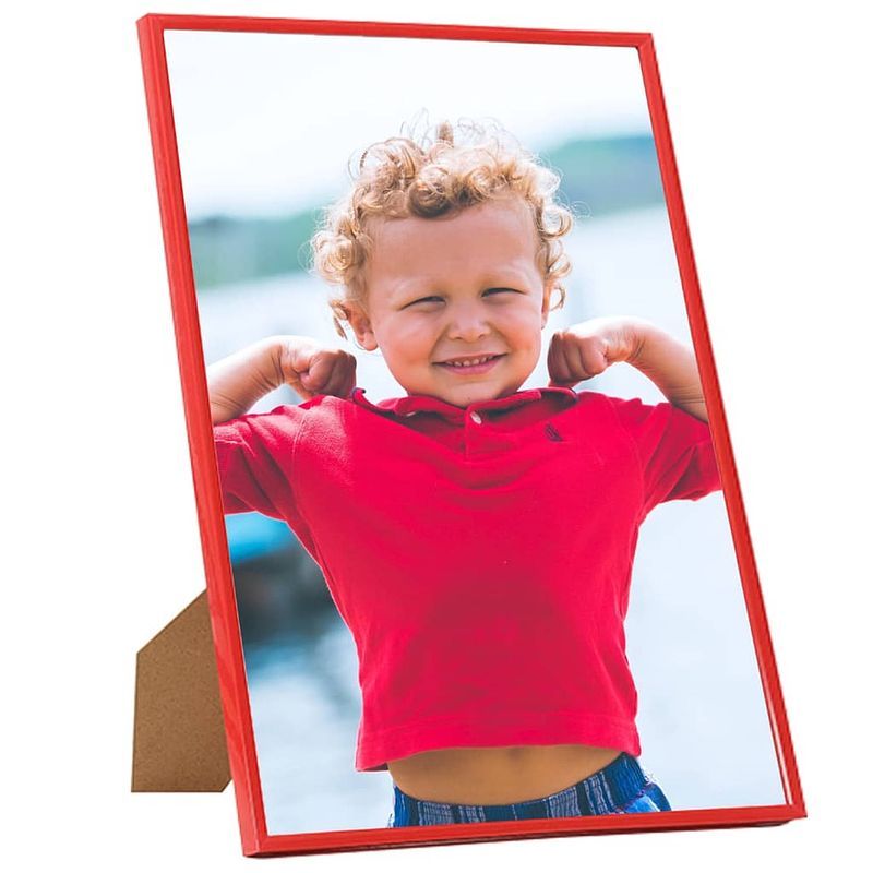 Foto van The living store fotolijsten rood 50 x 60 cm - pvc - mdf en ps - set van 5