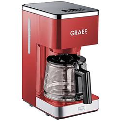 Foto van Graef fk 403 koffiezetapparaat rood capaciteit koppen: 10 glazen kan, warmhoudfunctie