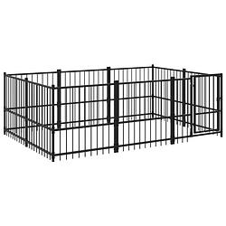 Foto van The living store hondenhok xl hondenkennel - 291x193.5x100 cm - stalen stangen - gepoedercoat staal