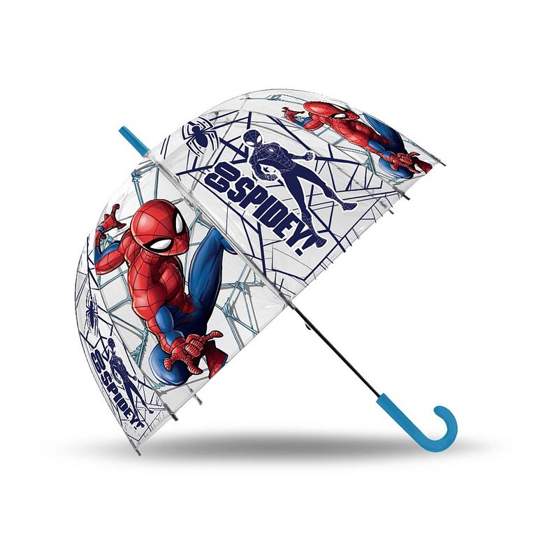 Foto van Kids kinderparaplu spider-man 45,5 cm rood/blauw