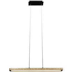 Foto van Eco-light solaris 9054 s wo led-hanglamp led energielabel: f (a - g) 18 w zwart, hout