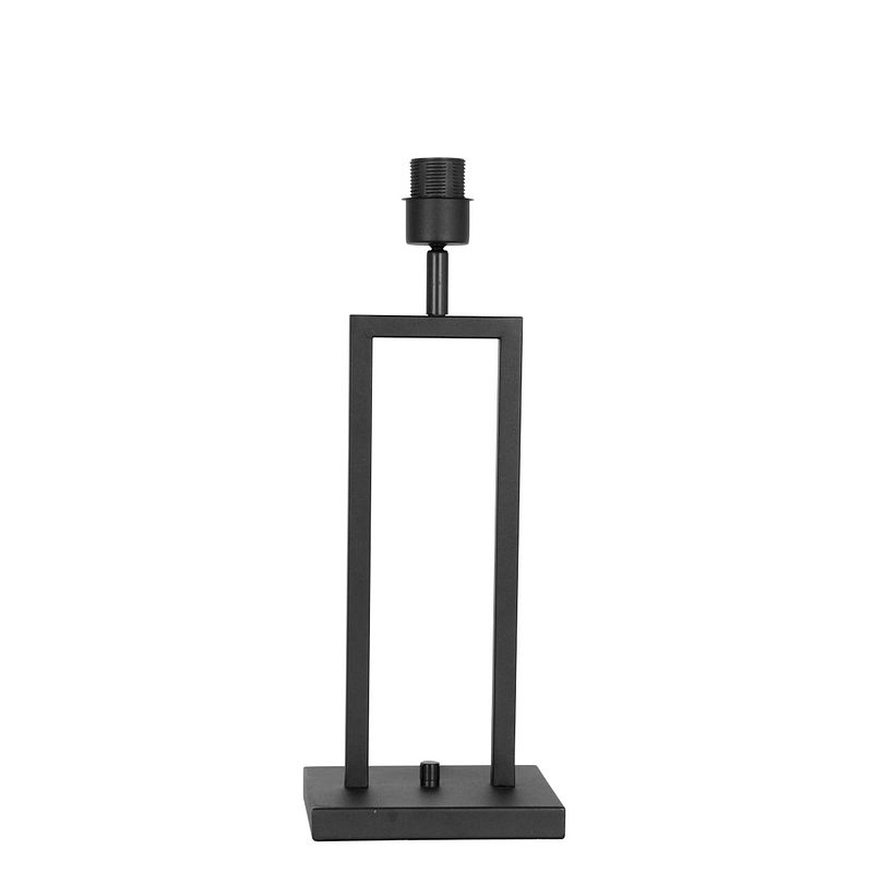Foto van Moderne tafellamp - mexlite - metaal - modern - e27 - l: 17cm - voor binnen - woonkamer - eetkamer - zwart