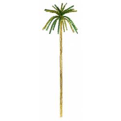 Foto van Glitter decoratie palmboom 200 cm - hangen of muur decoratie voor een hawaii thema feestje