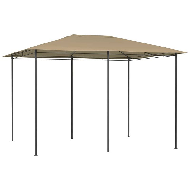 Foto van Vidaxl prieel 160 g/m² 3x4x2,6 m taupe