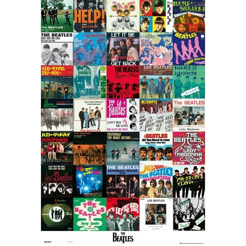 Foto van Grupo erik beatles singles poster 61x91,5cm