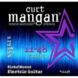Foto van Curt mangan nickel wound 11-48 snarenset voor elektrische gitaar