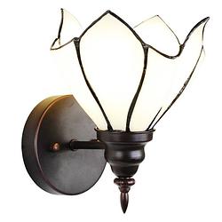 Foto van Clayre & eef cremekleurige wandlamp tiffany 23*17*19 cm e27/max 1*40w 5ll-6187