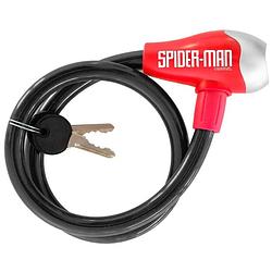 Foto van Disney kabelslot spider-man junior staal 65 cm zwart/rood
