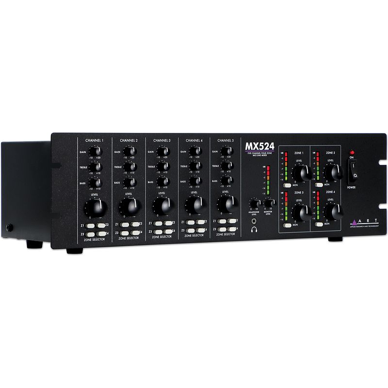 Foto van Art mx524 5-kanaals 4-zone mixer mic/line