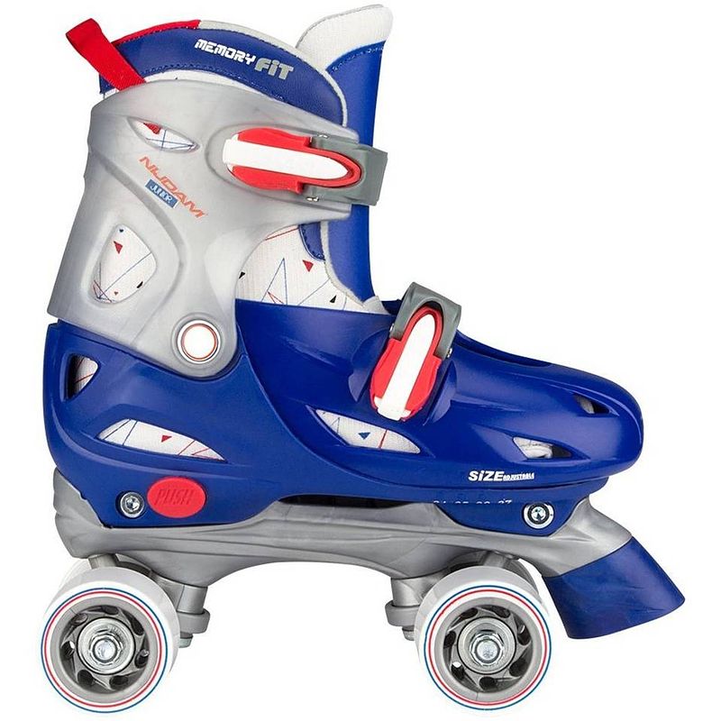 Foto van Nijdam rolschaatsen junior - blauw - maat 30/33