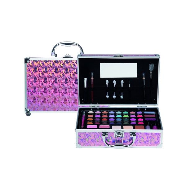 Foto van Casuelle make-up koffer roze multi