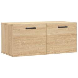 Foto van Vidaxl wandkast 80x36,5x35 cm bewerkt hout sonoma eikenkleurig