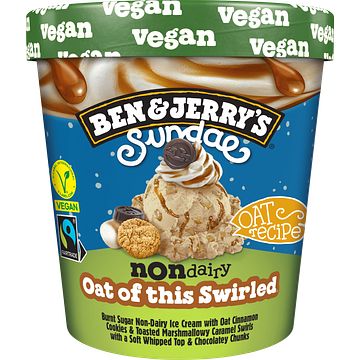 Foto van Ben & jerry'ss ijs sundae nondairy oat of this world 427ml bij jumbo