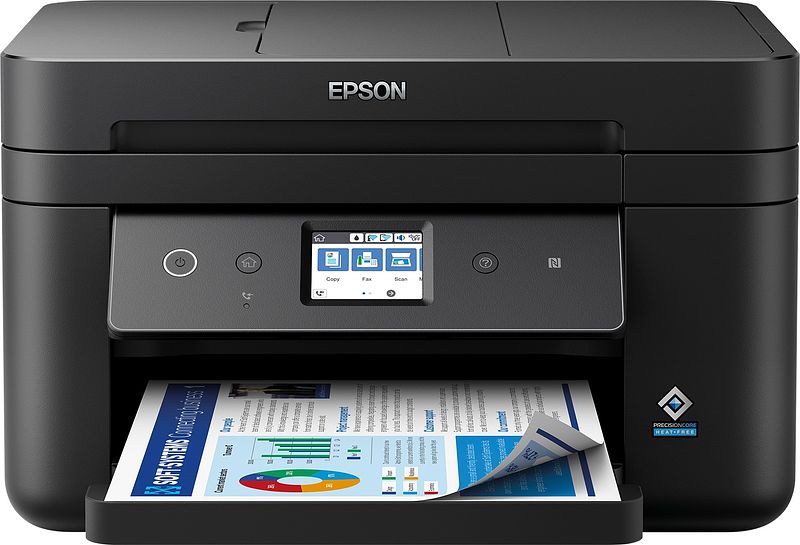 Foto van Epson workforce wf-2885dwf all-in-one inkjet printer zwart
