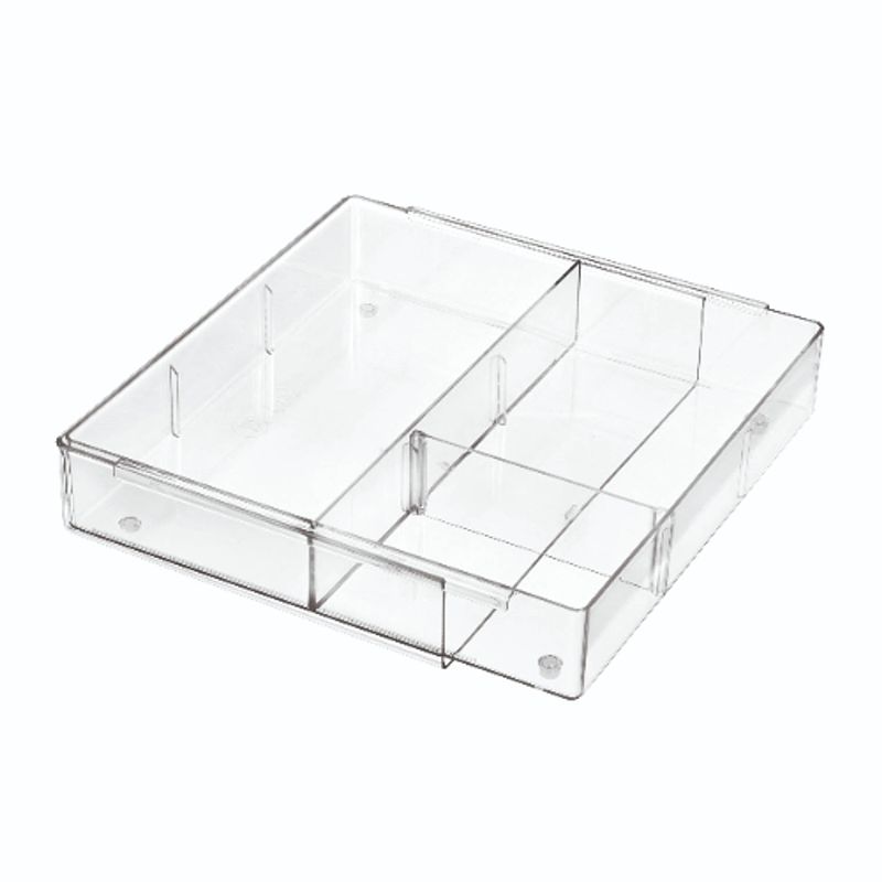 Foto van Idesign - lade organizer, uitschuifbaar, 25.4 x 26.7 x 5.7 cm, kunststof - idesign the home edit