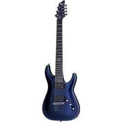 Foto van Schecter hellraiser hybrid c-7 ultra violet 7-snarige elektrische gitaar