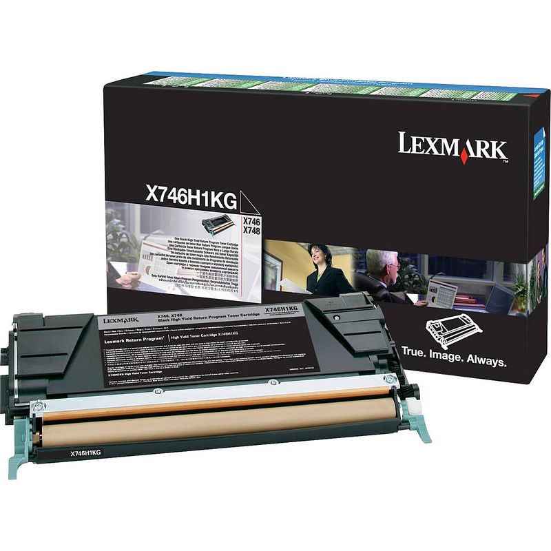 Foto van Lexmark recycling toner x746 x748 x746h1kg origineel zwart 12000 bladzijden