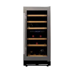 Foto van Vinata wijnklimaatkast premium met rvs glazen deur - 32 flessen
