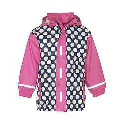 Foto van Playshoes regenjas bloemetjes roze/navy junior maat 98