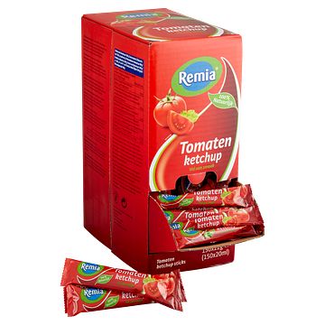 Foto van Remia tomaten ketchup sticks 150 stuks bij jumbo