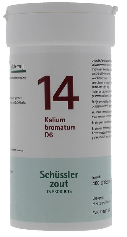 Foto van Pfluger celzout 14 kalium bromatum d6 tabletten