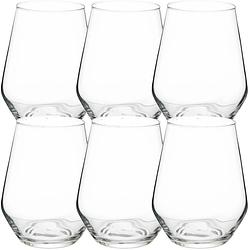 Foto van Set van 6x stuks tumbler glazen koura 400 ml van glas - drinkglazen