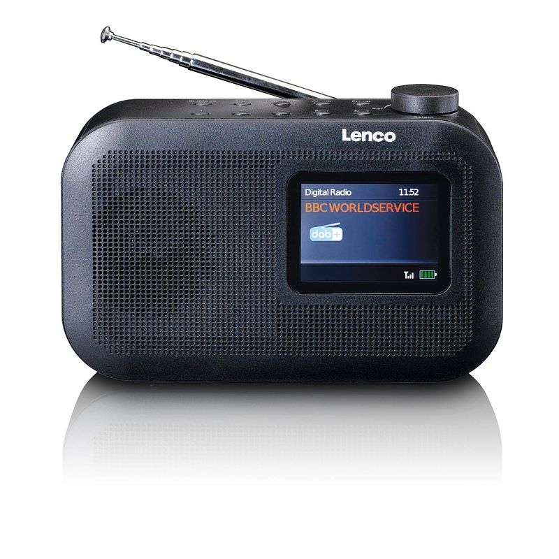 Foto van Draagbare dab+/fm radio met bluetooth® lenco pdr-026bk zwart