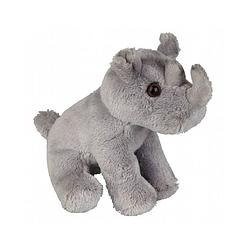 Foto van Zittende neushoorn knuffel 15 cm - knuffeldier