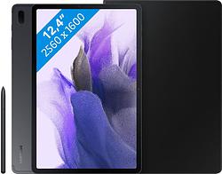 Foto van Samsung galaxy tab s7 fe 128gb wifi + 5g zwart + samsung book case zwart