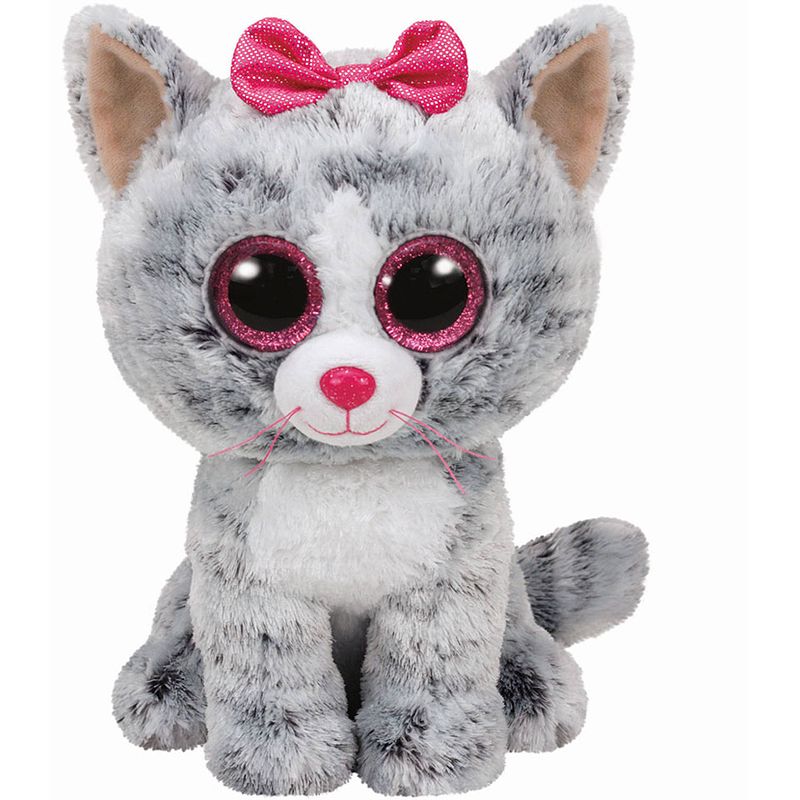 Foto van Ty beanie buddy knuffel kat kiki - 24 cm