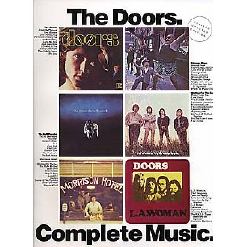 Foto van Musicsales the doors. complete music piano and voice, with guitar chord symbols