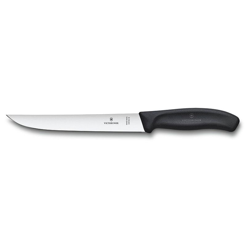 Foto van Victorinox swiss classic vleesmes - 18cm - rvs/fibrox - zwart