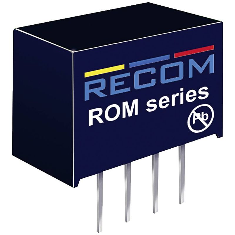 Foto van Recom rom-1205s dc/dc-converter 12 v 5 v 0.2 a 1 w aantal uitgangen: 1 x inhoud 1 stuk(s)