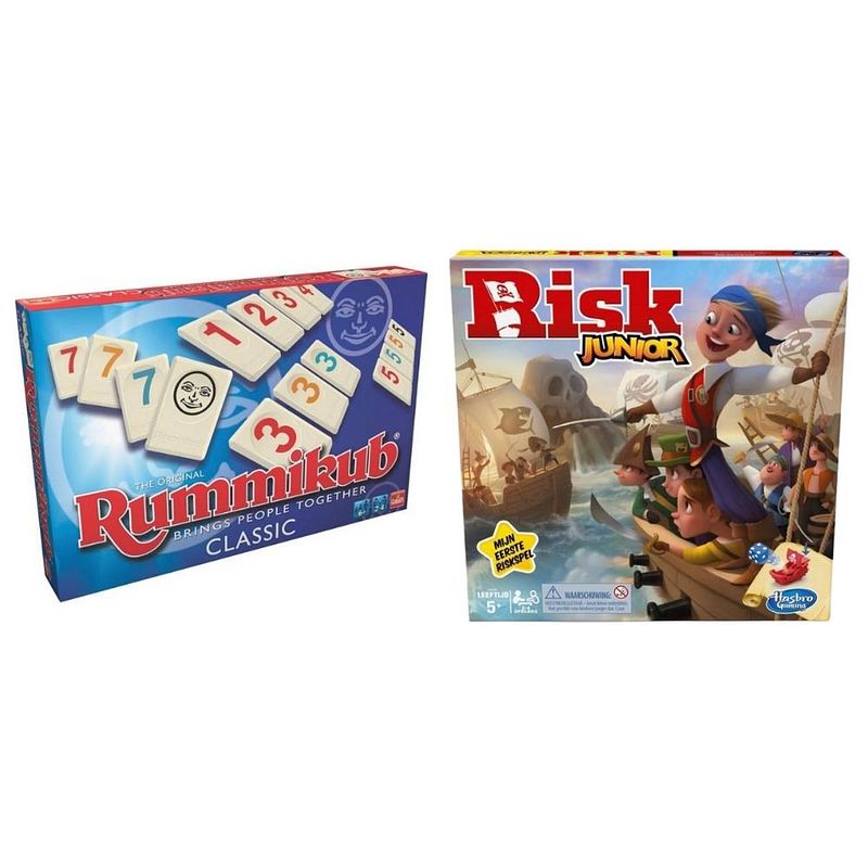 Foto van Spellenbundel - 2 stuks - rummikub & risk junior