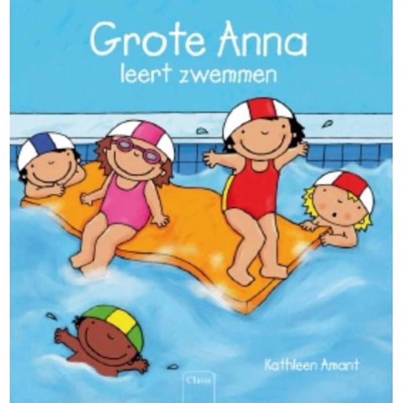 Foto van Grote anna leert zwemmen