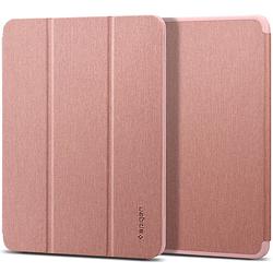 Foto van Spigen urban fit bookcase ipad air (2020) tablethoes - rosé goud