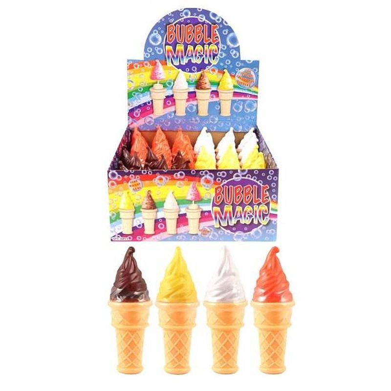 Foto van Uitdeelcadeautjes - ijsjes bellenblaas 15ml in display (36 stuks)