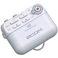 Foto van Zoom f2 white recorder met dasspeldmicrofoon