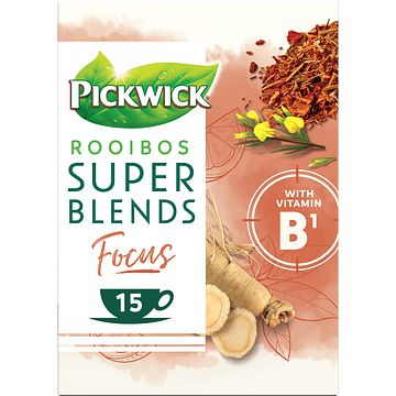 Foto van Pickwick super blends focus rooibos met citroensmaak 15 x 1, 5g bij jumbo