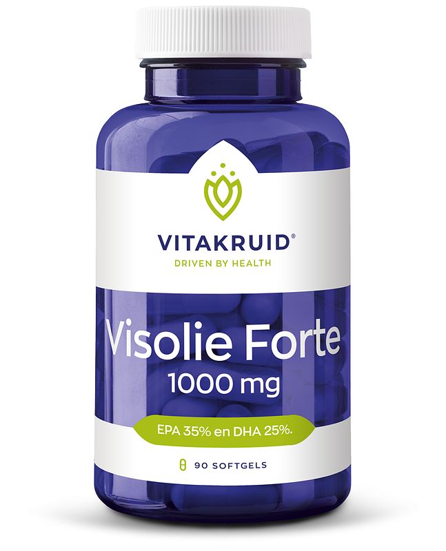 Foto van Vitakruid visolie forte softgels