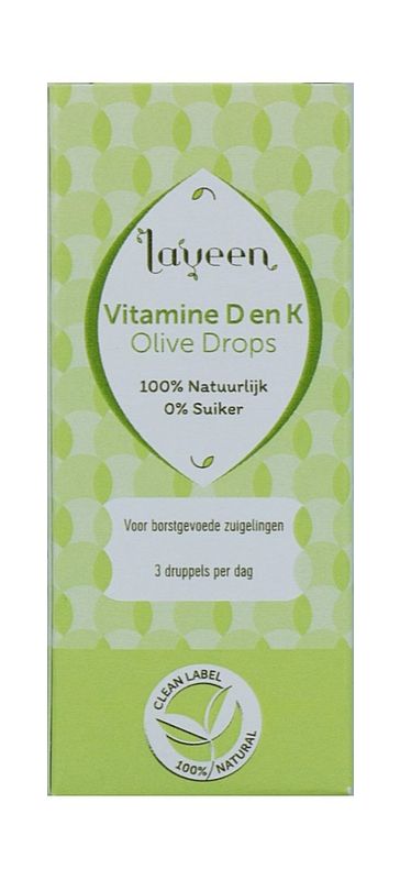 Foto van Laveen olive drops vitamine d en k druppels