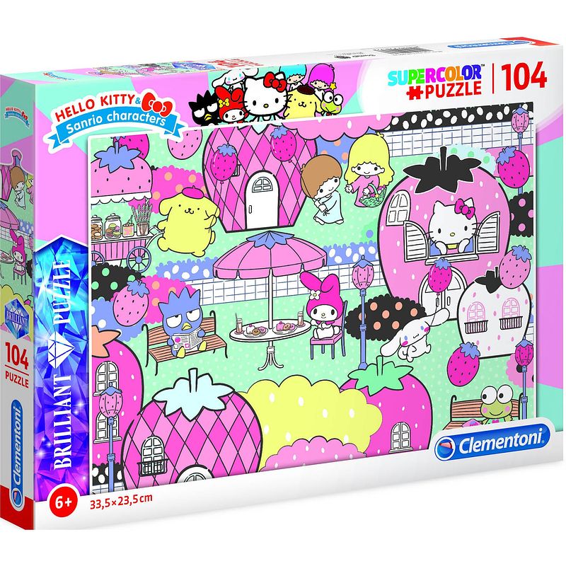 Foto van Clementoni legpuzzel hello kitty sanrio junior 104 stukjes