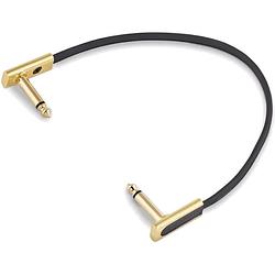 Foto van Rockboard gold series flat patch cable zwart 20 cm