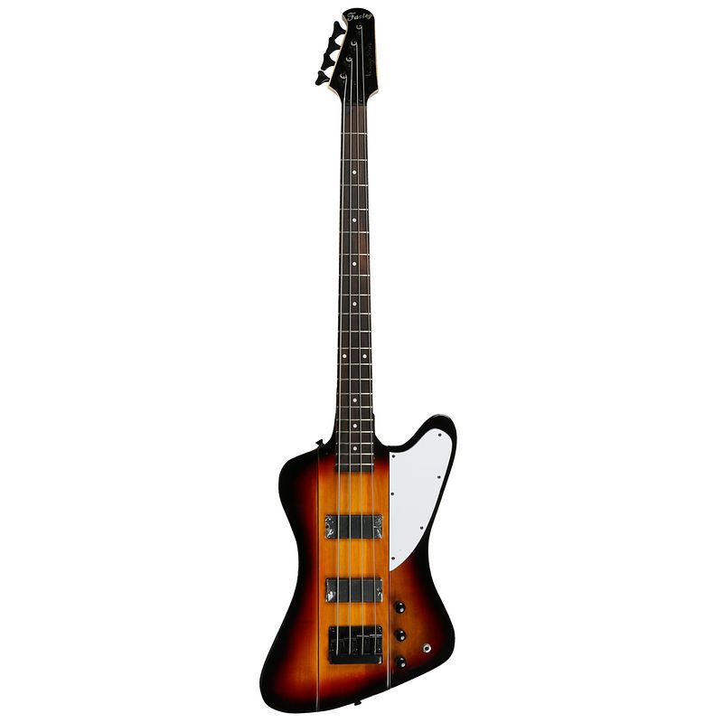 Foto van Fazley ftb418br elektrische basgitaar sunburst