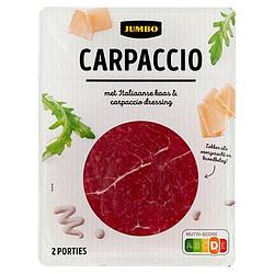 Foto van Jumbo carpaccio met kaas en dressing 150g